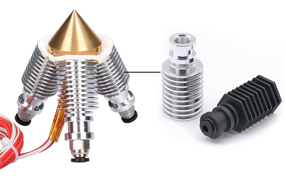 Custom CNC 3d Printer Heatsink machining Custom CNC 3d Printer Heatsink machining