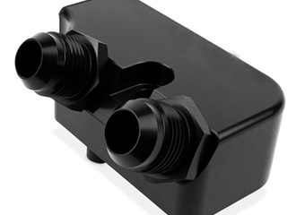 Custom CNC Aluminum Automotive Automatic Transmission Cooler Adapter Surface Treatment