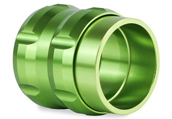 Green anodized CNC turned parts Green anodized CNC turned parts