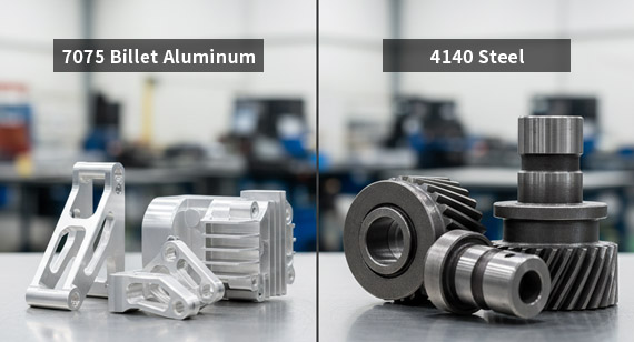 7075 Billet Aluminum vs. 4140 Steel: A Detailed Comparison Guide