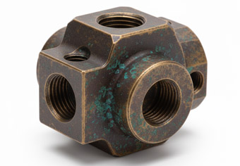 Chemical Antiquing Bronze Patina Brass CNC Machining Parts