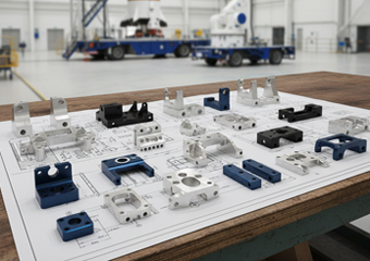 6082 Aluminum Aerospace Ground Systems CNC Machined Parts