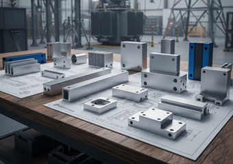 6082 Aluminum Energy and Power Infrastructure CNC Machined Parts